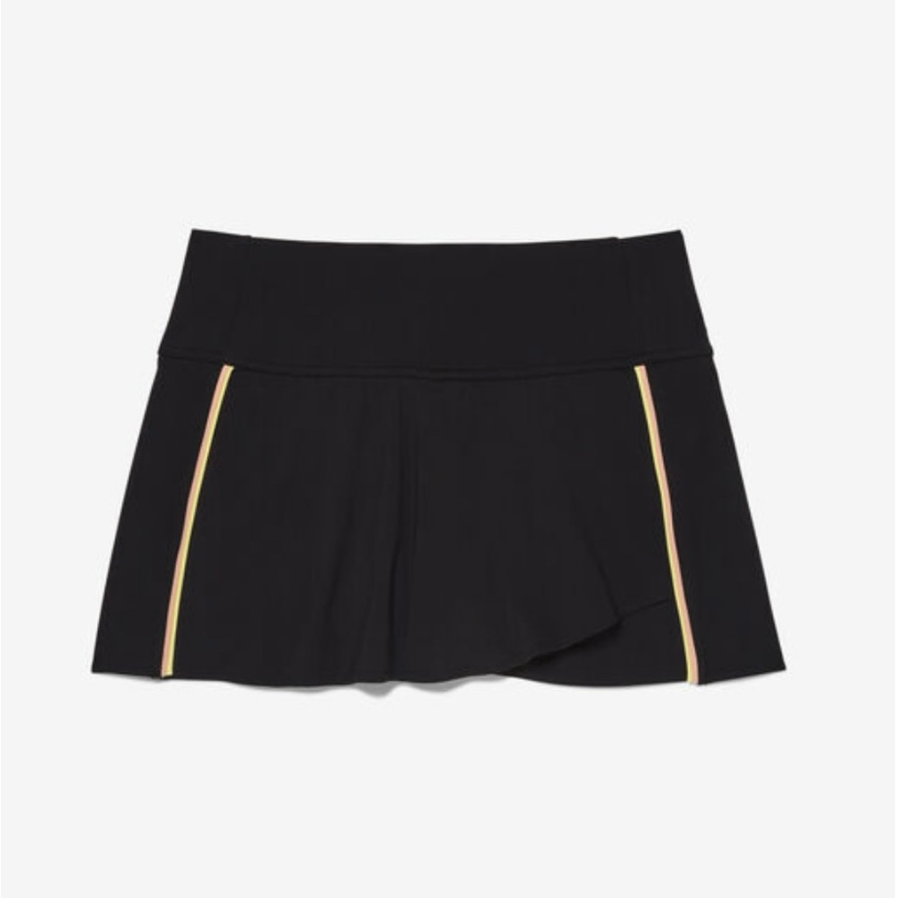Black Women's Shorts with Gold Accents